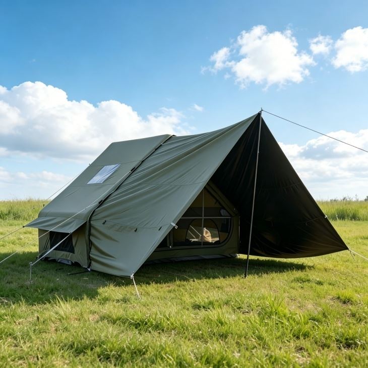 Inflatable Camping Tent with Blackout Awning -Extended Shade Shelter