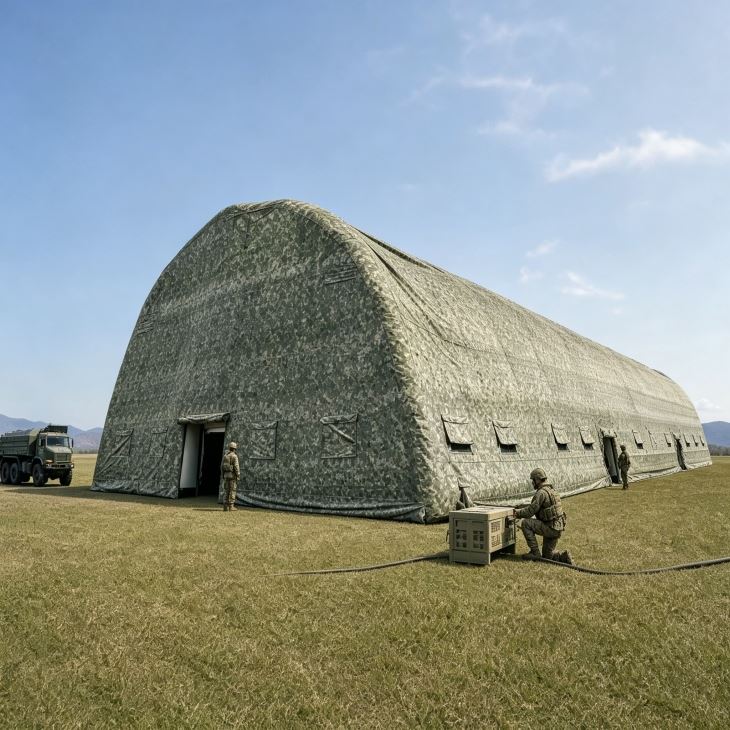 Large Inflatable Tent-17×35M Military Shelter for Rapid Deployment