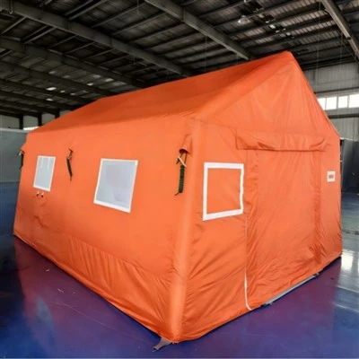 Oxford Cloth Automatic Inflatable Tent – 8-Person Emergency Inflatable Shelter-20m²