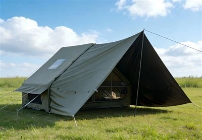 Inflatable Camping Tent with Blackout Awning -Extended Shade Shelter