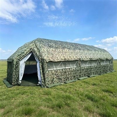 Grid Tent - 37m² Metal Frame Shelter for Temporary Accommodation and Field Use
