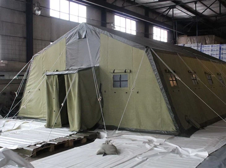 Metal-Frame Military Tent for 40 Persons