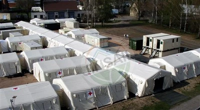 White Medical High-Pressure Inflatable Tent